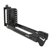 Docker - Portabici Verticale a Parete 63x18,5x9 con Rotazione Girevole da Garage in Acciaio Nero