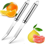 Citrusschiller Professionale a Due Pezzi in Acciaio Inossidabile con Laminatura a Doppia Riga e Estremità Curva per la Cucina