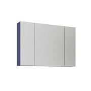 Mobile da bagno con specchio "Bari 100" - 97 x 16 x 66 cm - Blu navy opaco