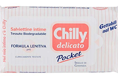 SET 3 CONFEZIONI DI CHILLY SALVIETTE INTIME 12 PZ DELICATE