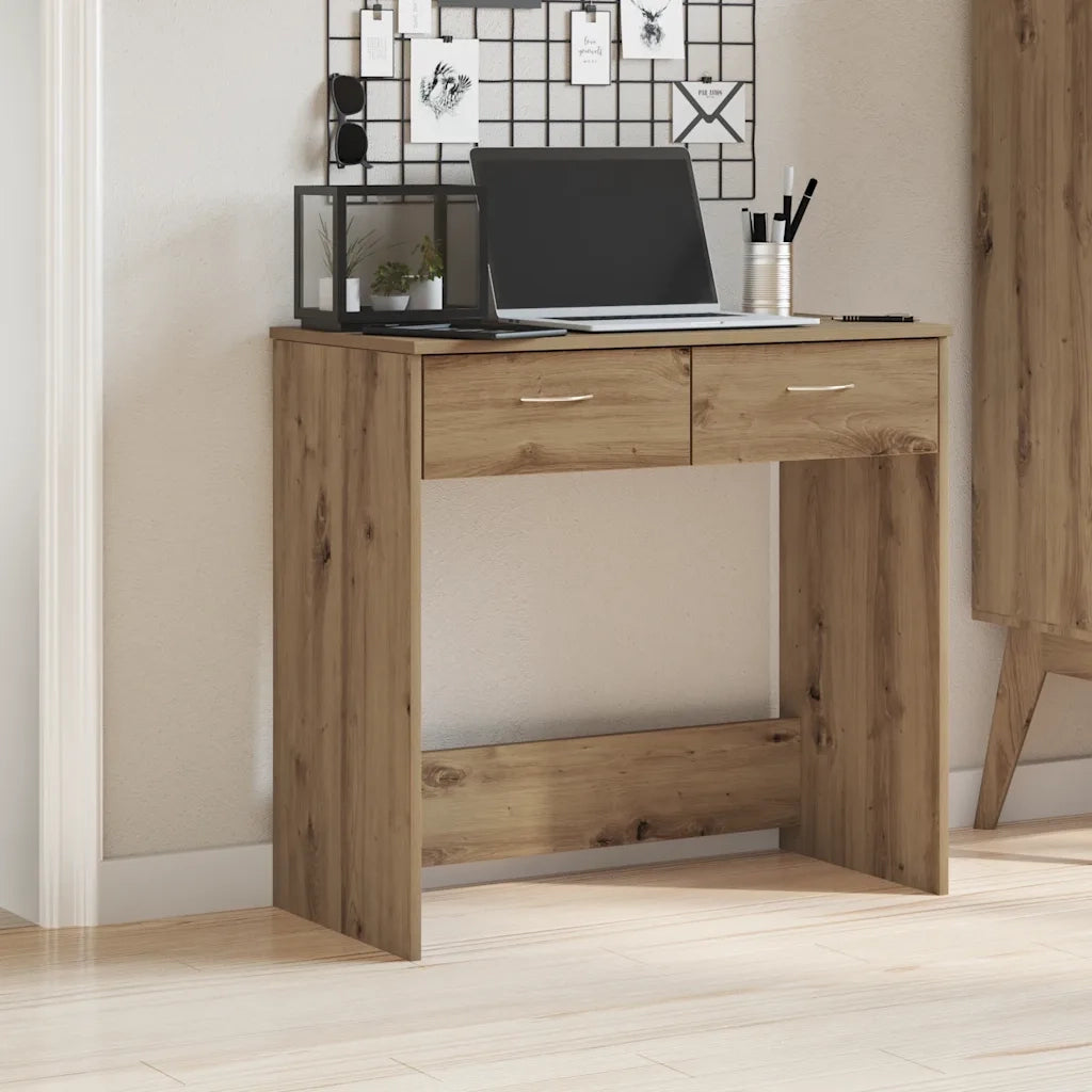 vidaXL Scrivania Rovere Artigianale 80x40x75 cm in Legno Multistrato