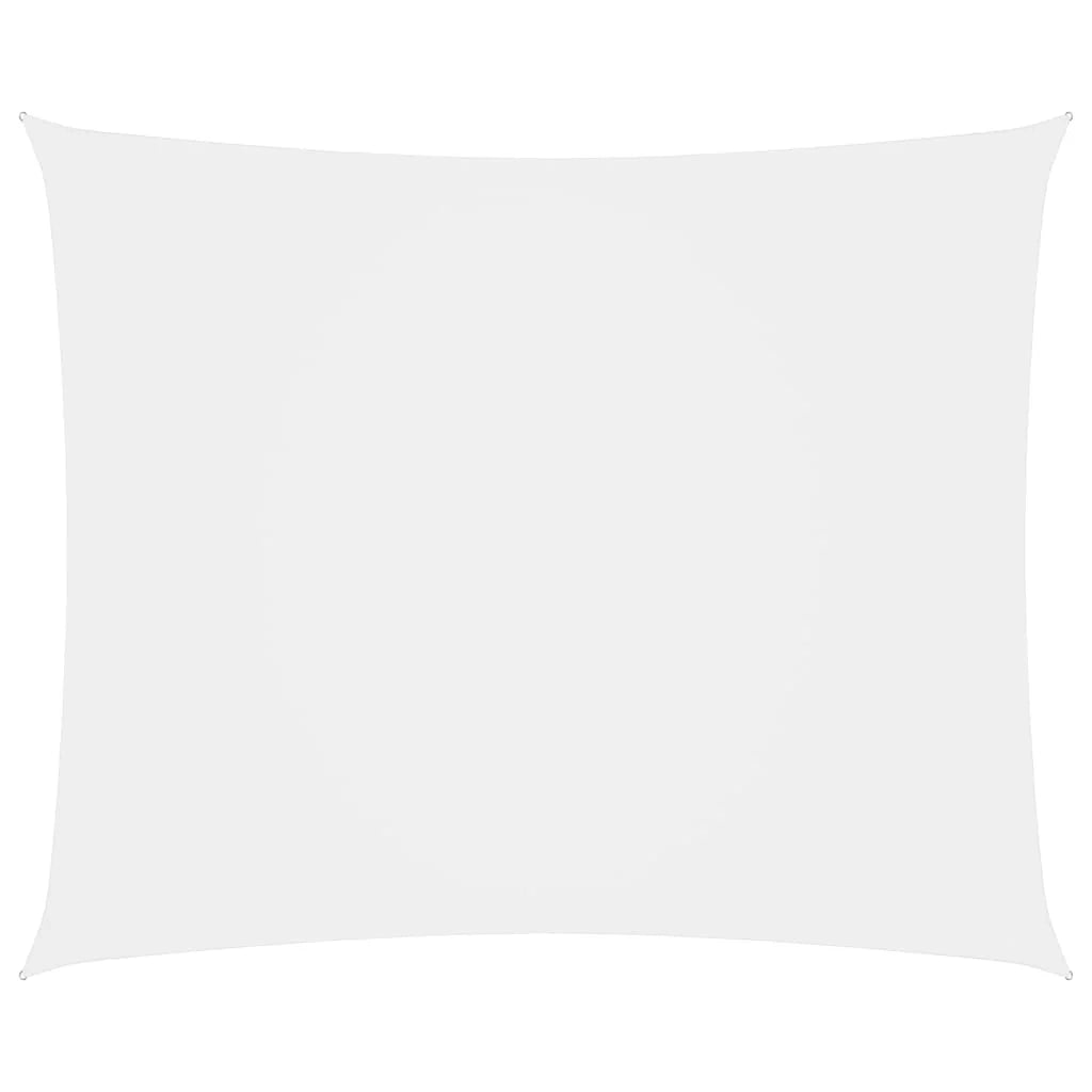 Vela ombreggiante/ombrellone rettangolare in tessuto Oxford 5 x 7 m bianco 02_0009722