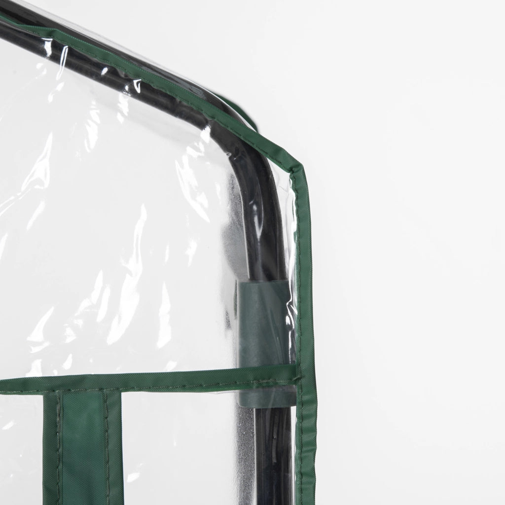 Serra da giardino in PVC con ripiani 5 livelli ¨C Minimal ¨C grigio/acciaio 69x49x193 cm