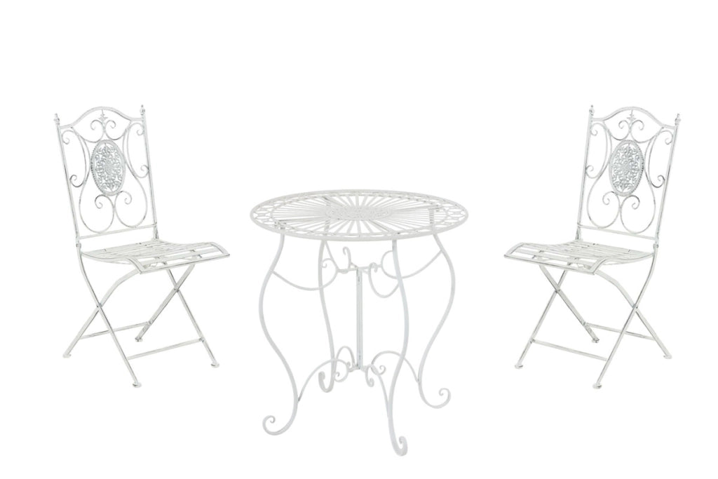 Set Mobili da Giardino Aldeano bianco antico