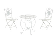 Set Mobili da Giardino Aldeano bianco antico