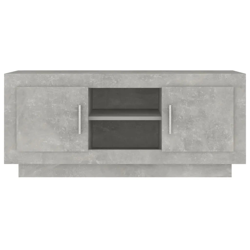 Mobile Porta TV-Mobile per TV-Credenza TV Grigio Cemento 102x35x45cm in Legno Multistrato 473767