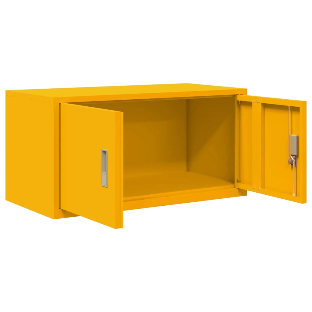 Armadio Giallo senape 80 x 40 x 40 cm Acciaio