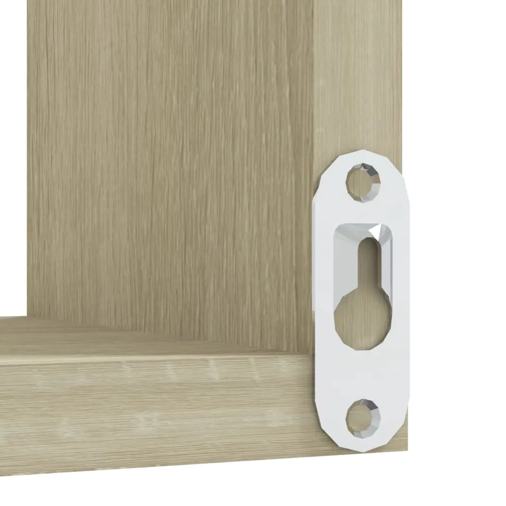Scaffali Angolari Muro 2pz Sonoma 40x40x50cm Legno Multistrato 807230