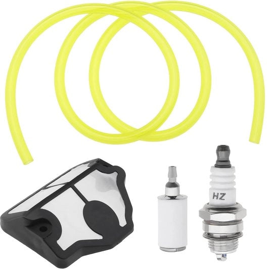 Kit di filtro d'aria compatibile con Husqvarna 36/41/136/137/141 - Filtro del carburante - Accendino - Tubo del carburante 60cm - Facile da installare - Sistema di filtro