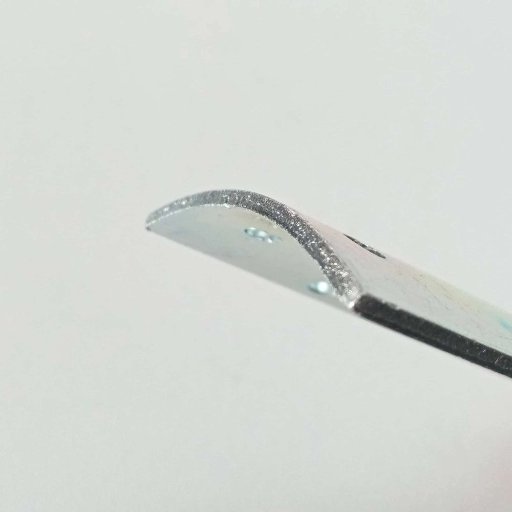 Piastra 50x100mm pieghevole per giunzione di pali tondi da 80 e 100mm zincata bianca