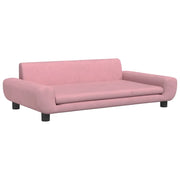 Lettino per Cani Rosa 100x54x33 cm in Velluto CFW3567089