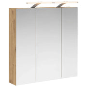 Mobiletto per specchio da Bagno | Armadio da bagno Rovere Artigianale