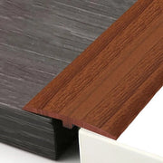 Profilo di transizione T, transizione a T 5x300cm, striscia di transizione PVC autofissa T, striscia di transizione per porte, pavimento per soglie e pavimenti adiacenti di lastre di laminato