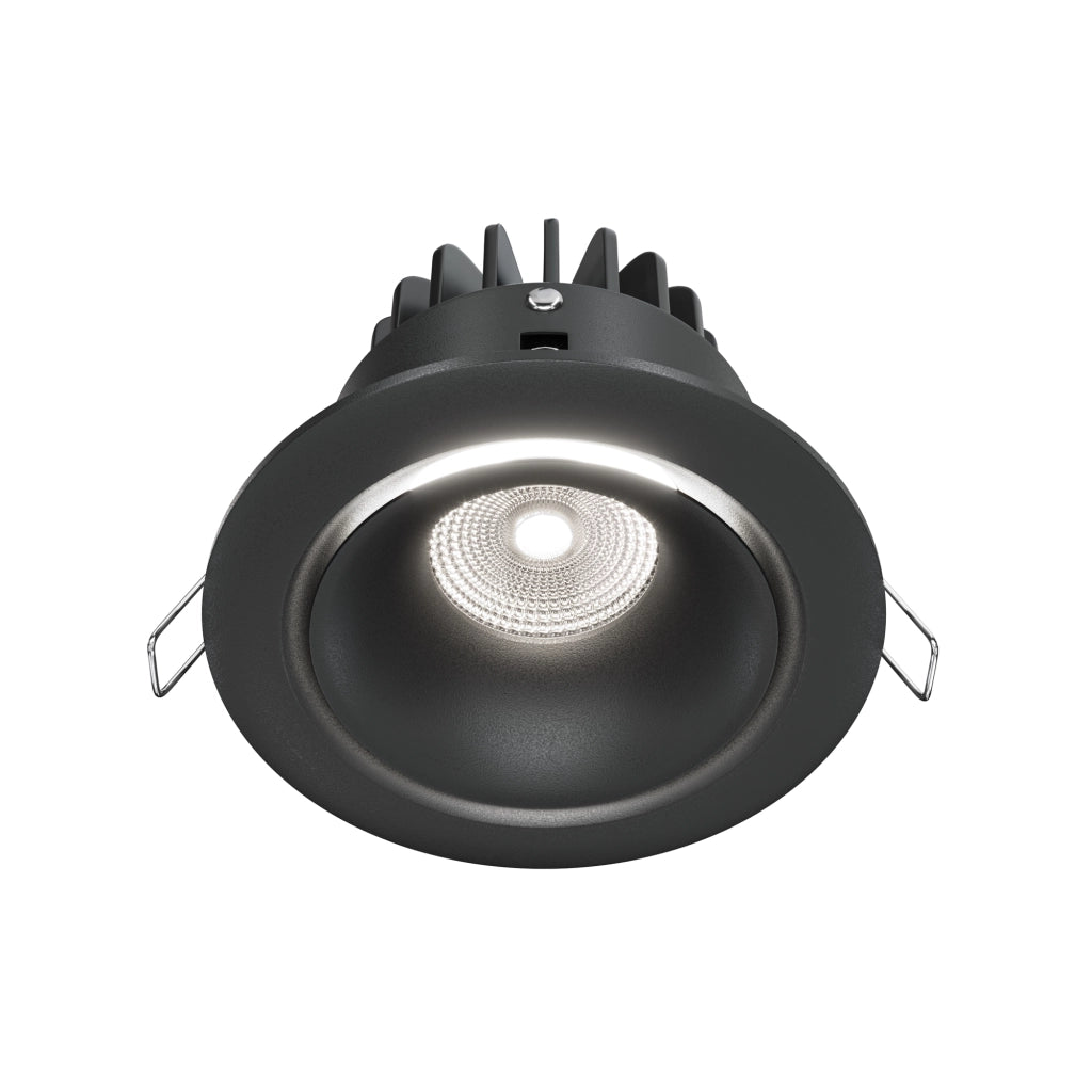 Maytoni Yin faretto incasso LED 12W 4000K nero dimmerabile