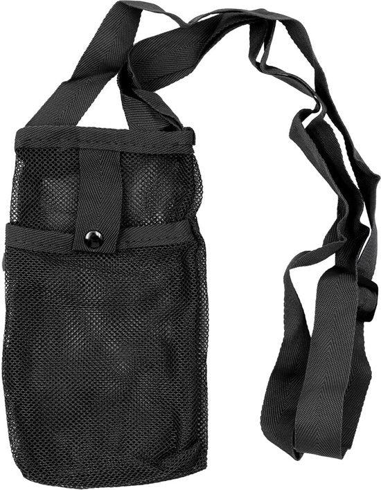 Supporto acqua 2 pezzi - Corda regolabile - Nylon - Leggero - Disegno a rete - Duraturo e resistente - Porta bidone