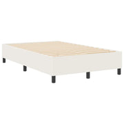 Letto matrimoniale | Letto per adulti | Struttura letto piattaforma Crema 120 x 190 cm Tessuto in Cords