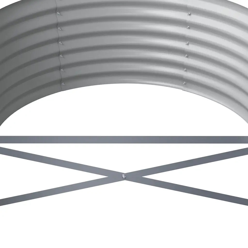Letto da Giardino in Acciaio a Polvere 440x80x36 cm Antracite