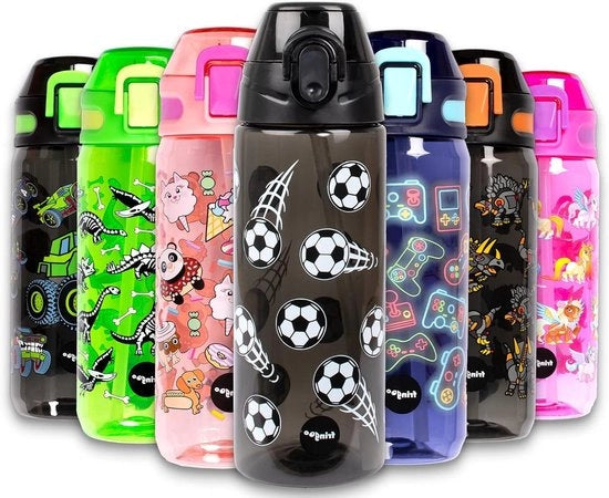 Ottimo Biberon per Bambini con Beccuccio - Materiale di Alta Qualità, 100% Libero da BPA - Ideale per la Scuola o gli Sport - Scorte per Bambini della Scuola Elementare - 600 ml