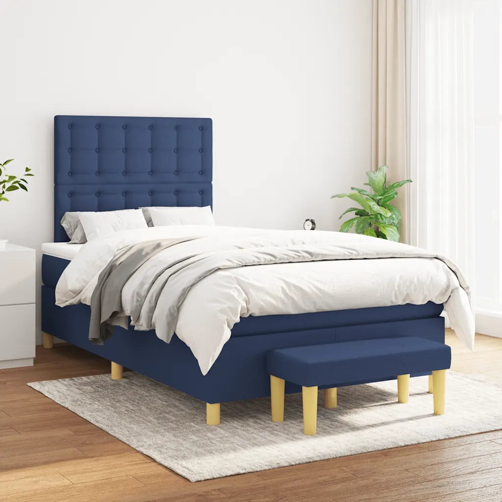 Giroletto a Molle con Materasso Blu 120x190 cm in Tessutocod mxl 115557