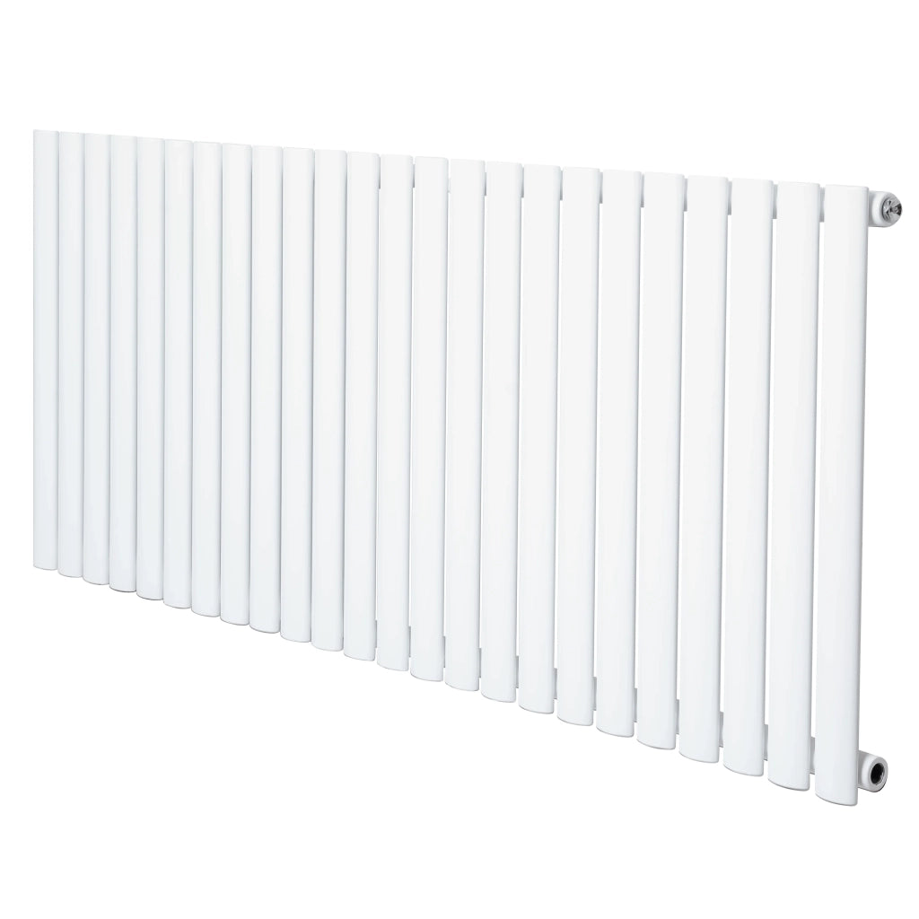 Radiatore Orizzontale Design Ovale Colonna Singola Bianco 600x1440 mm