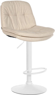 Barhocker Laurel Stoff weiЯ
