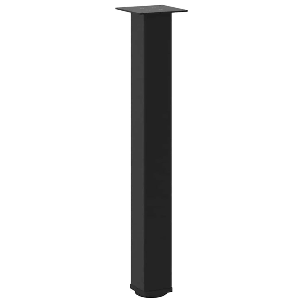 Set di 4 gambe per tavolo consolle geometriche regolabili 72-74 cm in acciaio nero 02_0056765