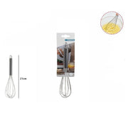 Trade Shop - Frusta 21 Cm Sbattitore Sbatti Uova Montare Dolce Acciaio Utensile Cucina 66200 -