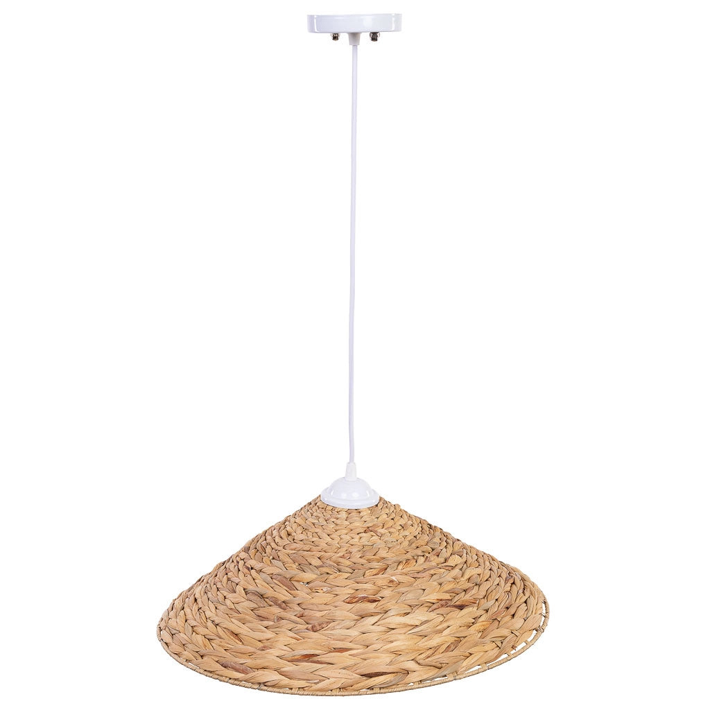 Lampada da soffitto in fibra di giacinto D44x14h cm