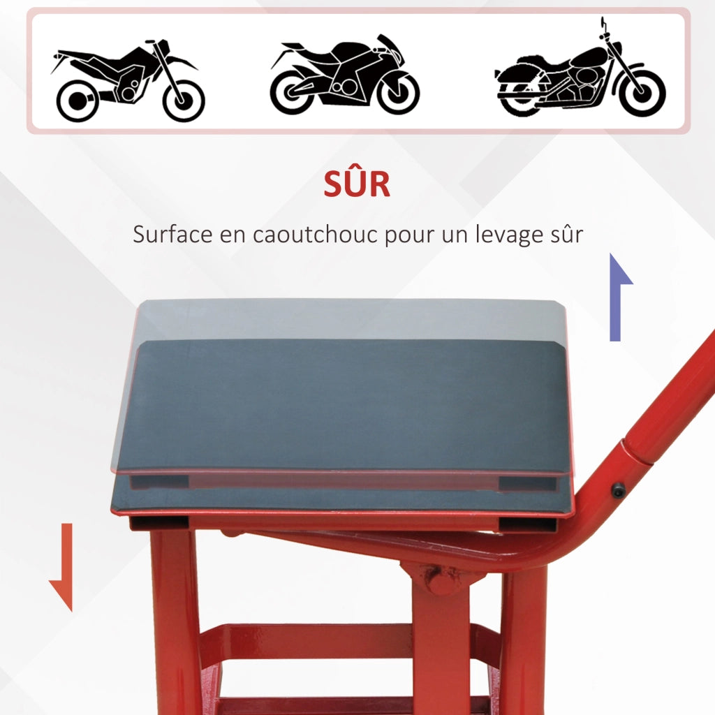 Cavalletto per Moto ¨C Minimal ¨C Rosso e Nero