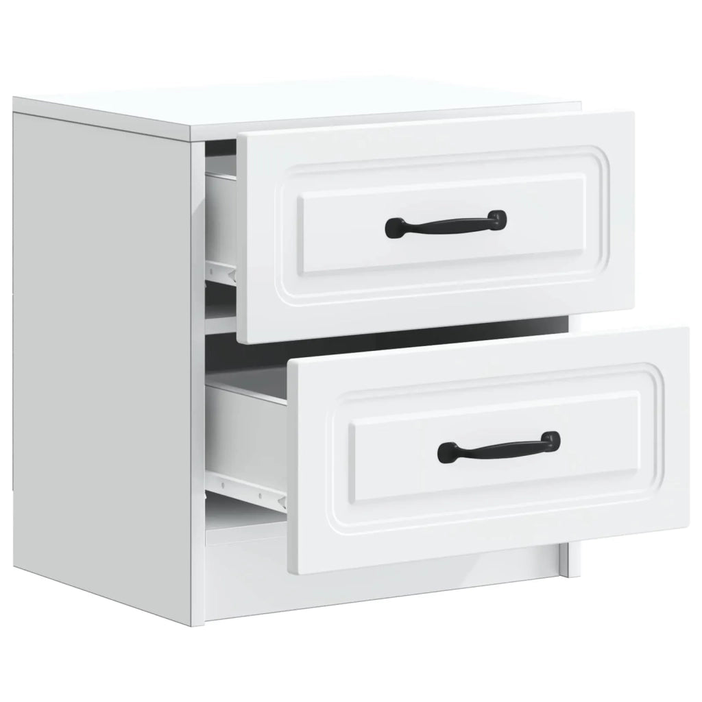 Armadio da Notte con cassetto Bianco 43 x 34,5 x 44,5 cm 895675