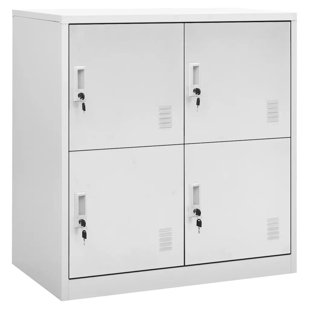 Armadietti con Chiave 5 pz Grigio Chiaro 90x45x92,5 cm Acciaio cod mxl 39939
