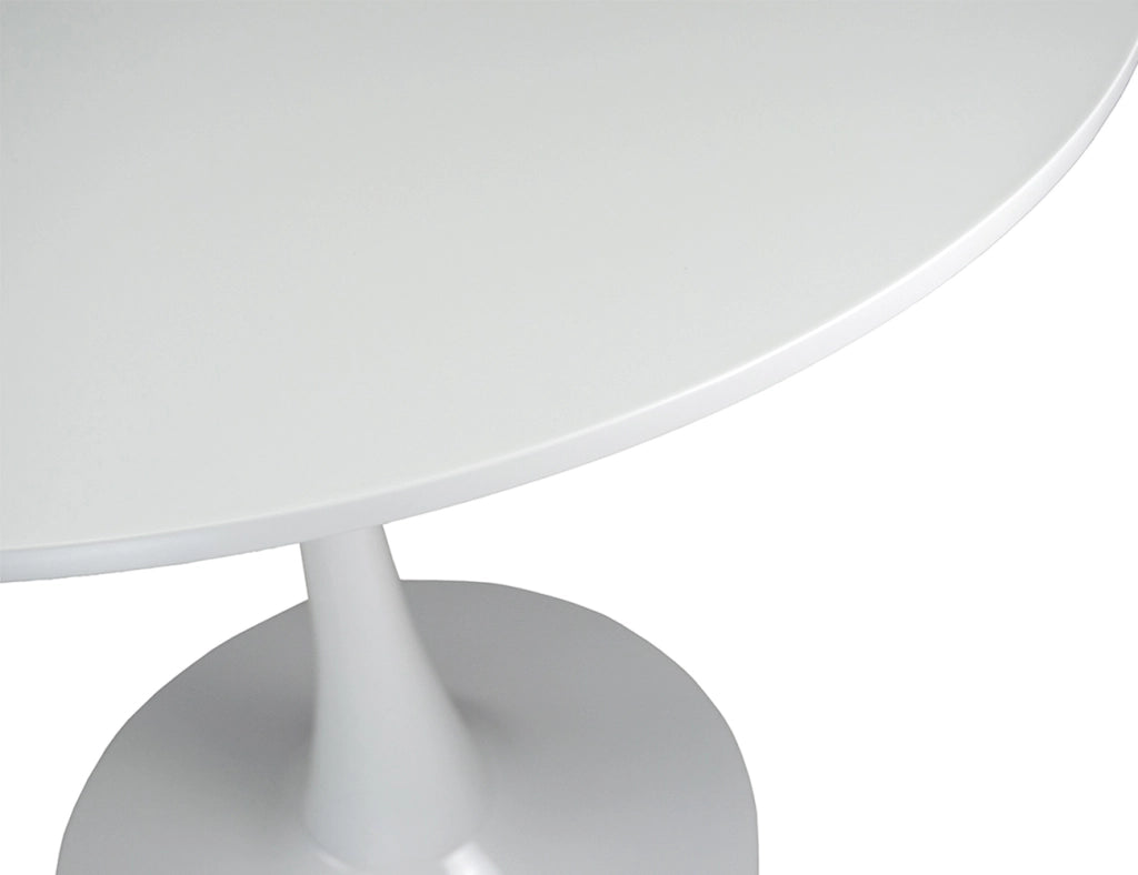Tavolo rotondo Ø70 cm, tavolo da pranzo tondo bianco - Omar - TR08-7OMPM