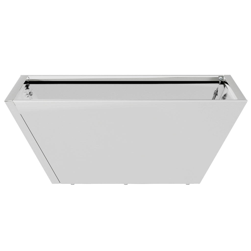 Fioriera Metallica Acciaio Inossidabile 40 x 40 x 15 cm Durevole