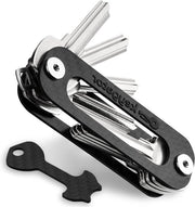 Organizzatore chiavi - supporto a fibra di carbonio con apripacchi - organizzatore pratico per chiavi per ordine e stile quotidiano - 8,8 x 2,8 cm