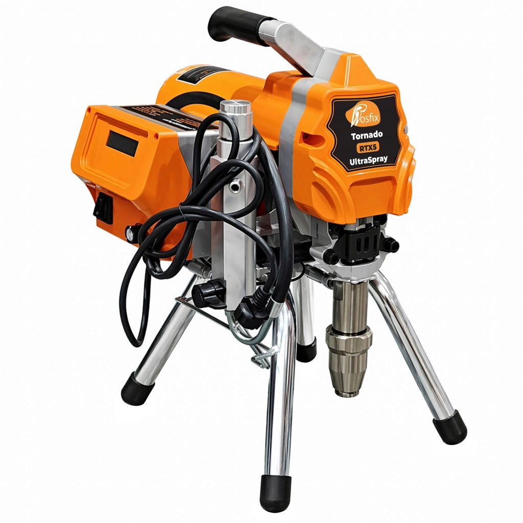 Agitatore di Vernice Tornado RTX5 UltraSpray – 3200W, 4,5 L/min, 3300 PSI, Ugello 525, Tubo 10m, Regolazione Elettronica