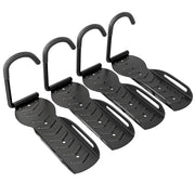 Supporto per bici da parete ¨C zephmum ¨C 4 pezzi, nero, 25.5x10.5x4 cm