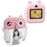 Trade Shop - Fotocamera Digitale Per Bambini Con Schermo Da 2,4" Per Stampa Termica Istantanea C6 -