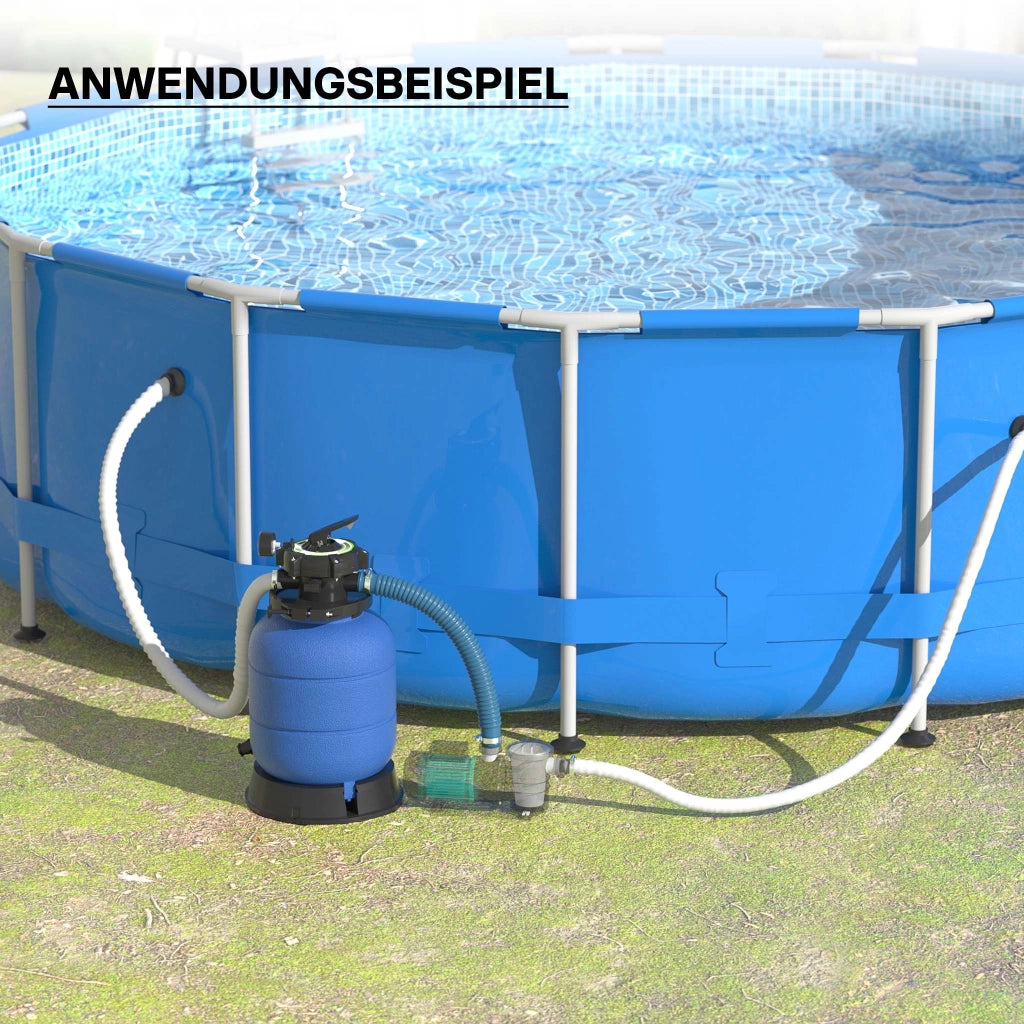 Filtro a sabbia per piscina senza pompa, piscina filtro a sabbia, per ca. 21 kg di sabbia, filtraggio a sabbia