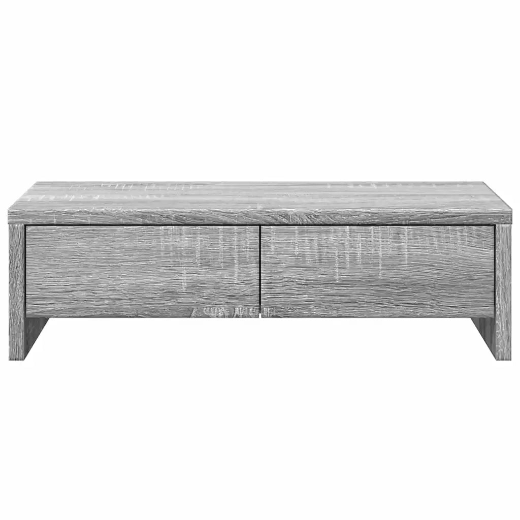 Supporto Monitor con Cassetti Grigio 50x27x15 cm in Truciolato 854666