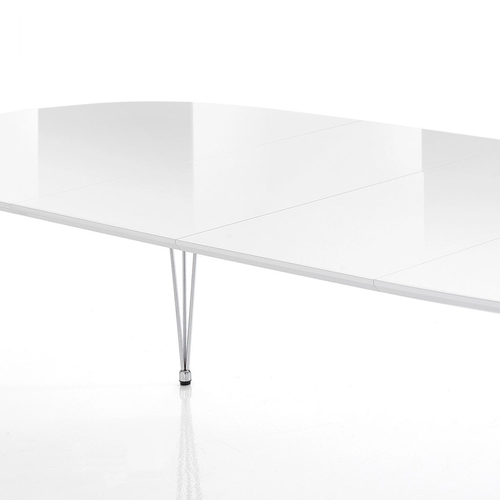 Tavolo allungabile effetto legno bianco cm. H.75xP.105xL.170 (chiuso)