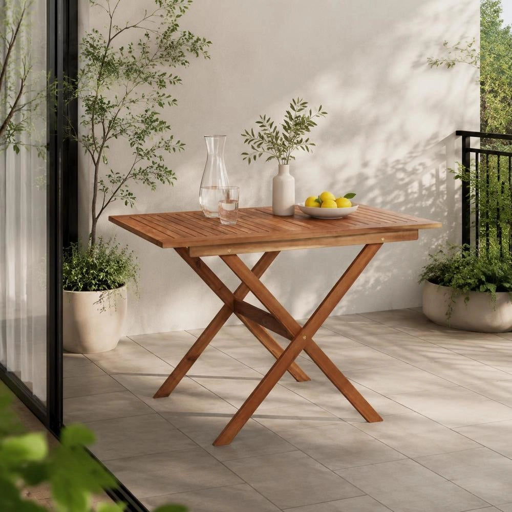 Garden Table 110x67x74 Cm Solid Acacia Wood