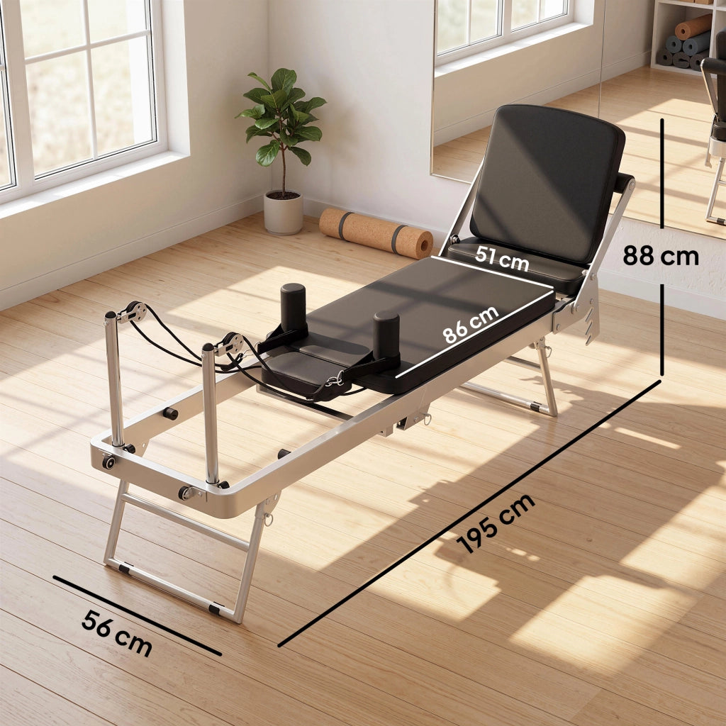 Reformer Pilates Pieghevole ¨C Xylo ¨C con 2 Bande Elastiche