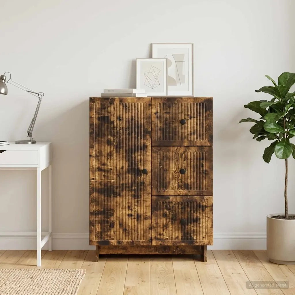 Credenza Rovere Fumo 66 x 34,5 x 90 cm Legno ingegnerizzato 893940
