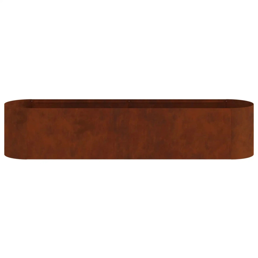 Letto rialzato da giardino Acciaio Corten 200 x 40 x 40 cm 8011697