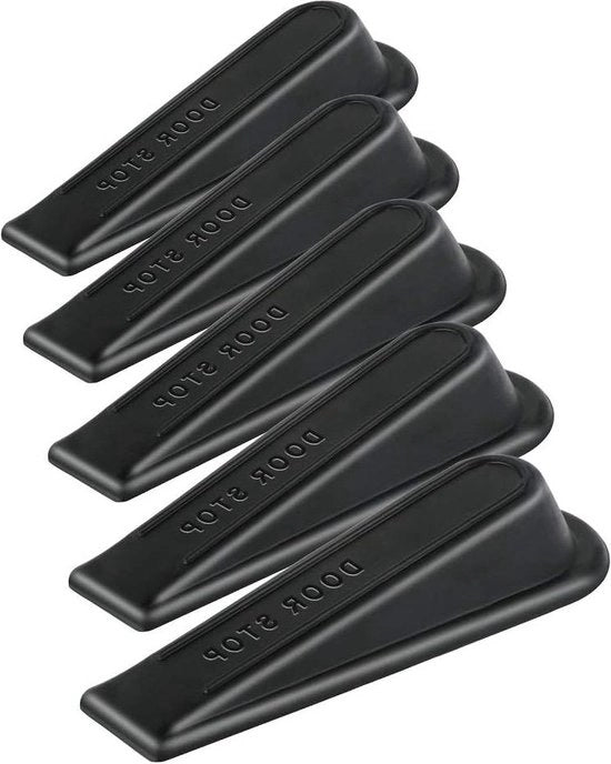 Stoppi per porte in gomma adesivi per tutti i pavimenti - design antiscivolo e non graffianti (5 pezzi)