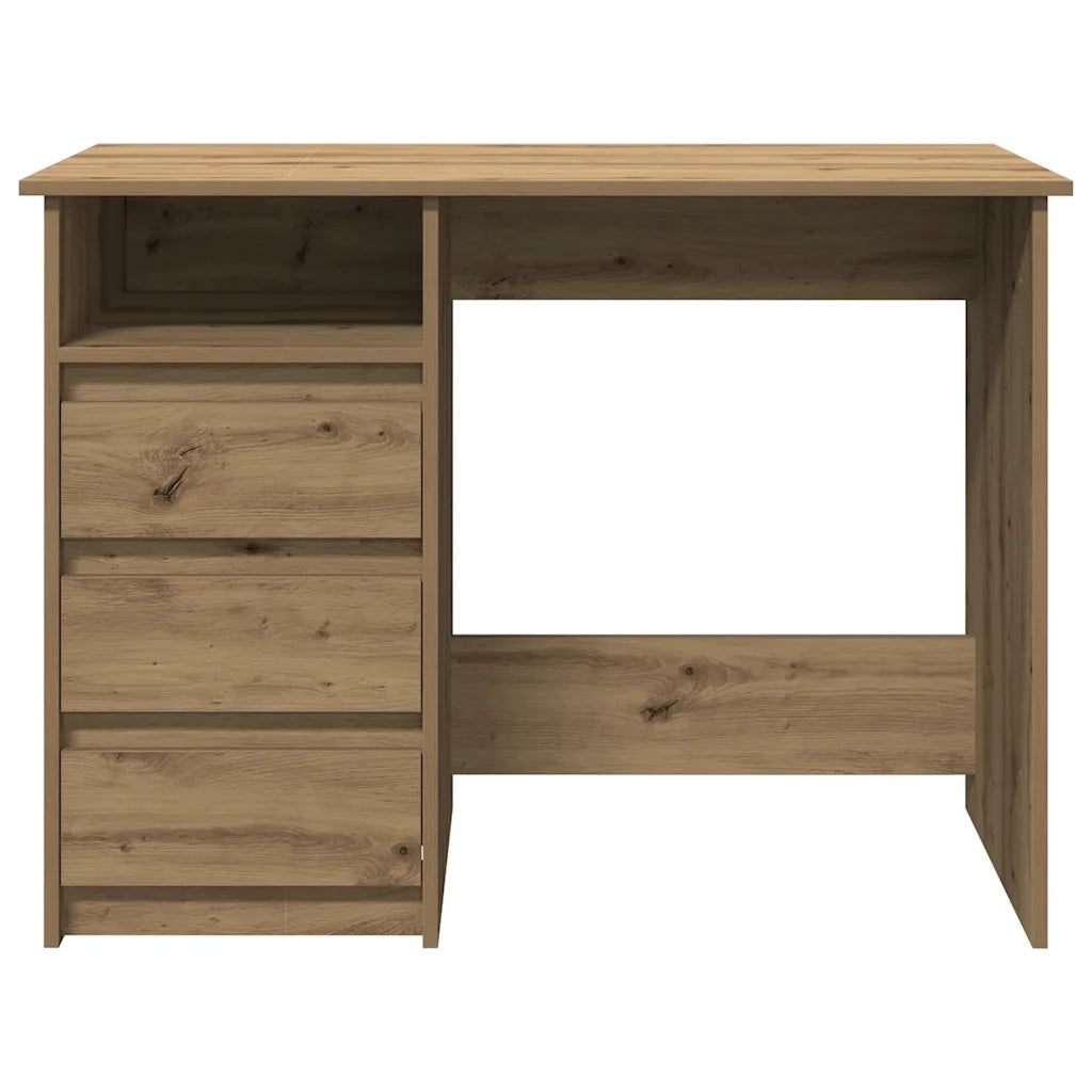 Scrivania Rovere Artigianale 102x50x75 cm in Legno Multistrato 860471