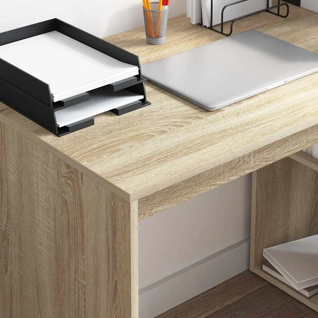 Scrivania | Tavolo da Ufficio Rovere Sonoma 108 x 55 x 103.5 cm Legno multistrato