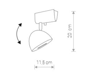Spot soffitto Nowodvorski VESPA nero/cromo ES111 75W