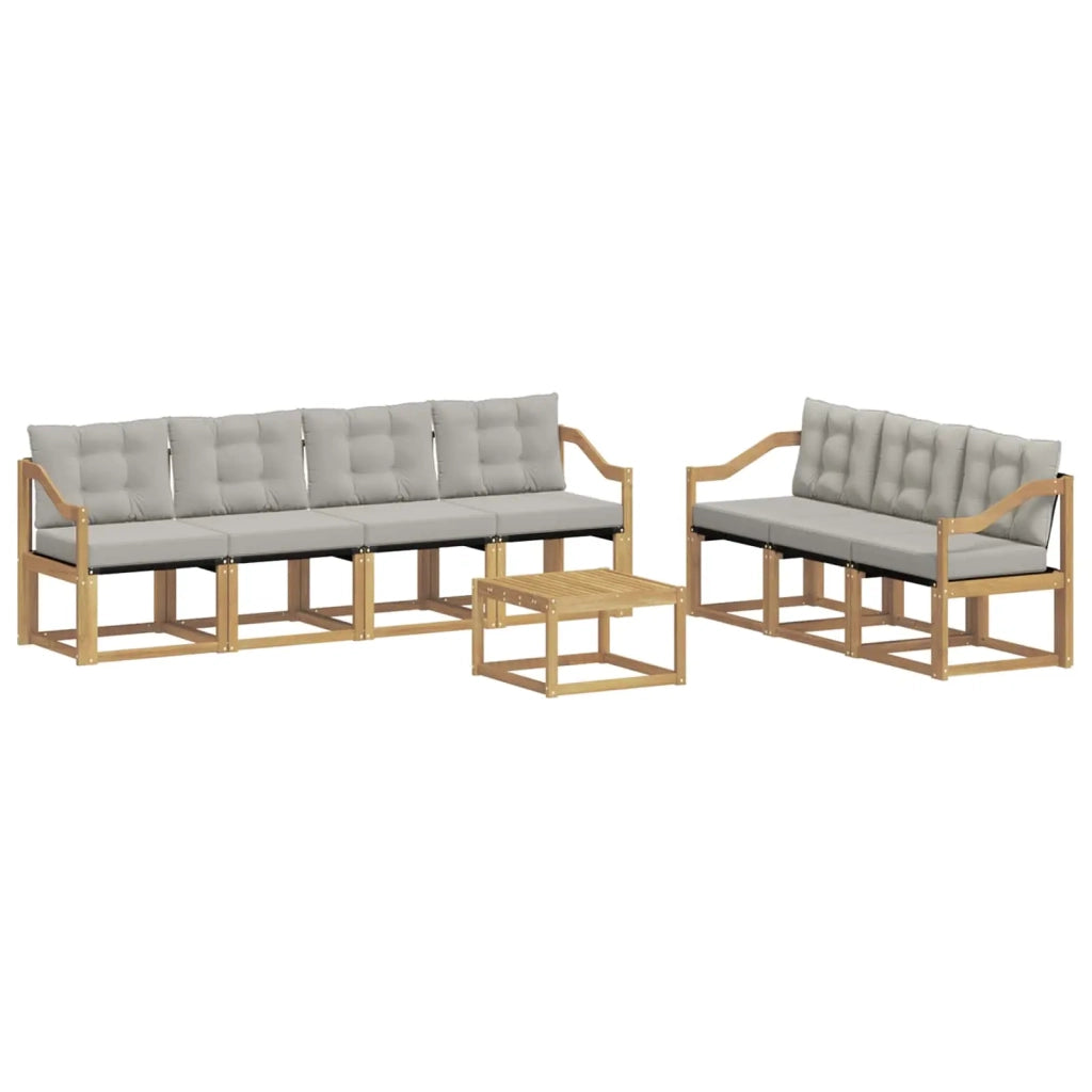 Set di divani da esterno con cuscino 8 pcs