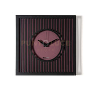 Orologio da parete elegante Tiffany piccolo Nero,viola ametista